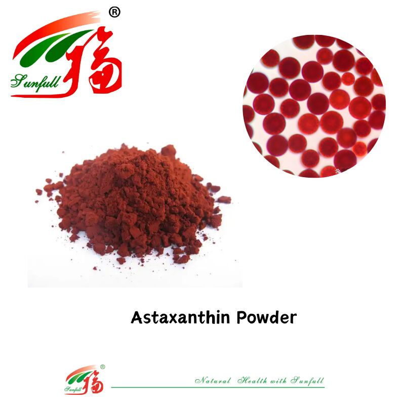 Sunfull الغذاء الصف مضادات الأكسدة الصحة العرض عالية الجودة 1%-10% الطبيعية هيماتوكوكوس بلوفياليس استخراج/مسحوق أستازانتين