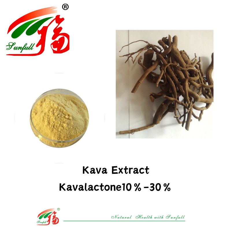 هونان Sunfull أفضل سعر ISO / موافق للشريعة اليهودية المكملات الغذائية Kavalactones 10٪ -30٪ مسحوق استخراج الكافا للملحق