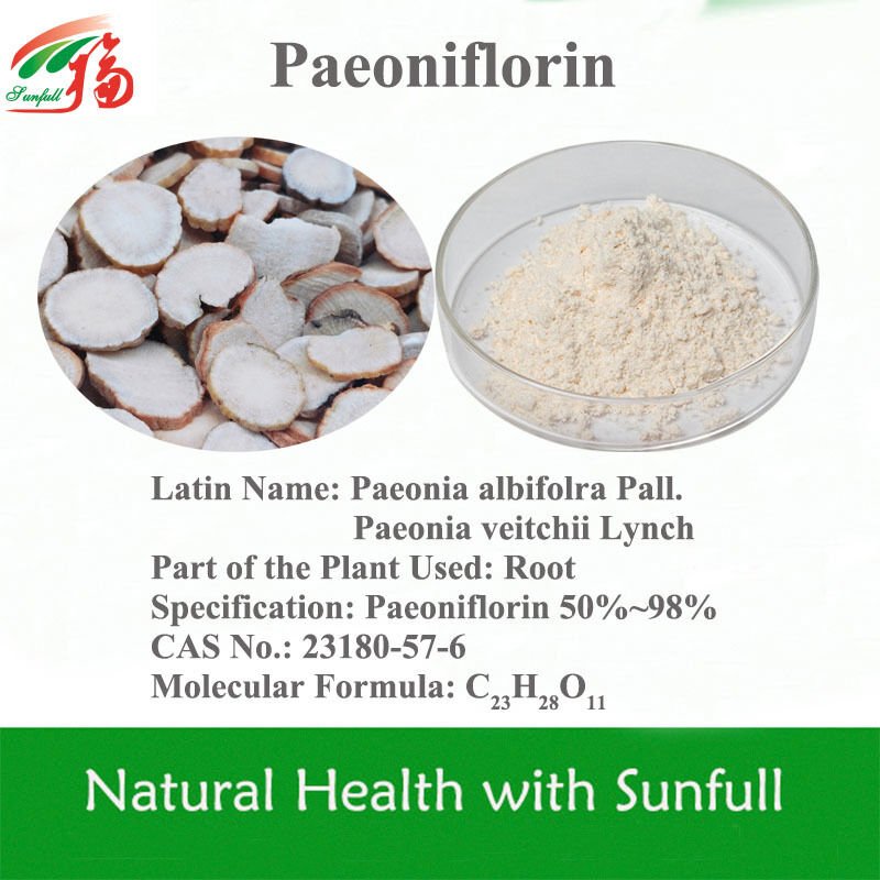 مستخلص Paeoniae Radix Alba 90% Paeoniflorin لمكافحة الشيخوخة CAS 23180-57-6