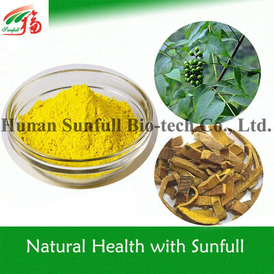 مستخلص مضاد للبكتيريا Berberine hcl مسحوق بلوري أصفر من نوع Berberis (Barberry) مع رقم CAS 633-65-8